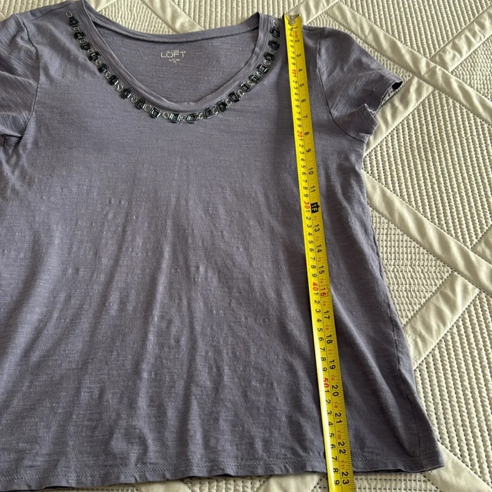 Loft Scoopneck Embellished Tee - Picture 6 of 6